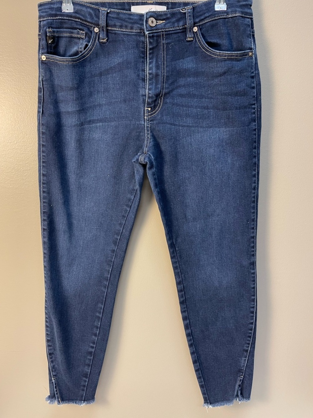 KanCan Dark Blue Ankle Crop Jeans